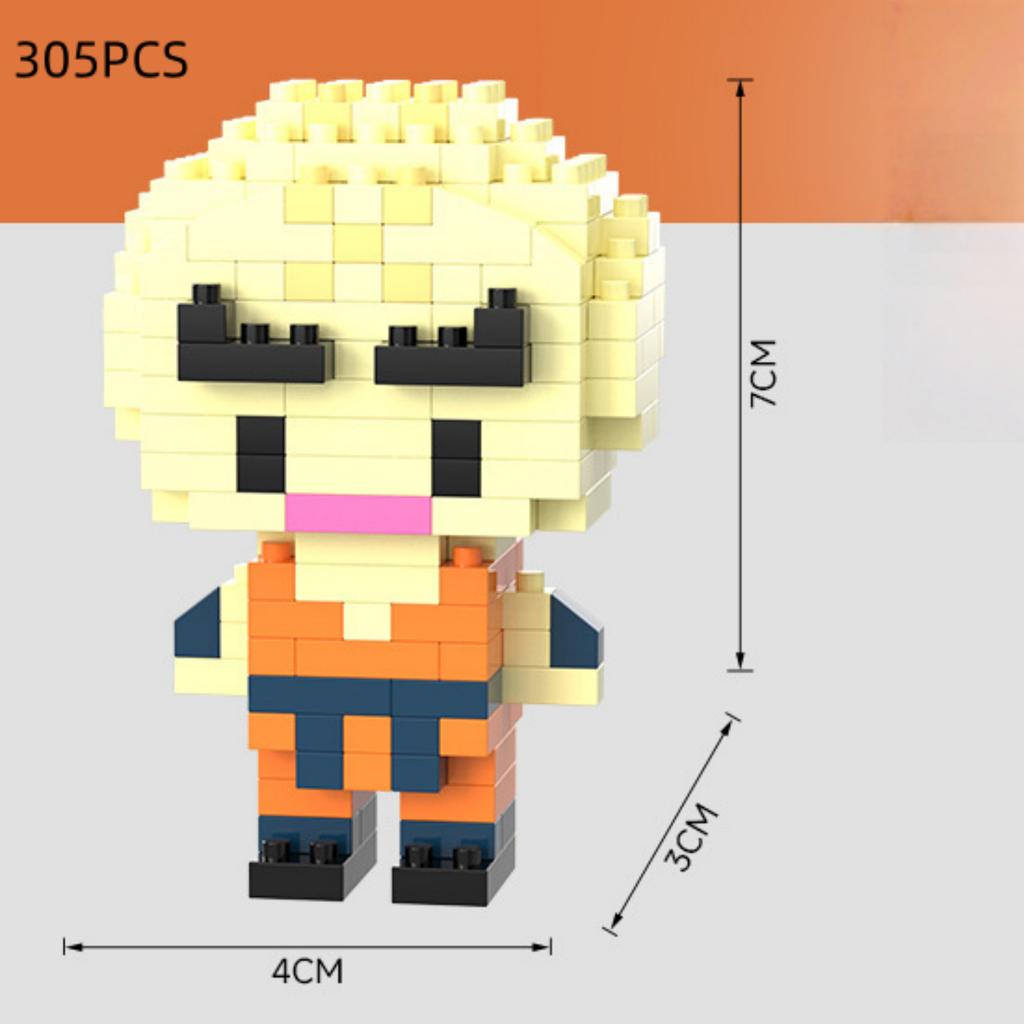 6cm high particle building blocks assembly toys mini desktop ornaments room decoration Halloween Christmas anime cartoon kawaii