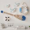Mediterranean Vintage Distressed Oar Hook Wall Decor for Children's, Living, and Dining Rooms - 80CM