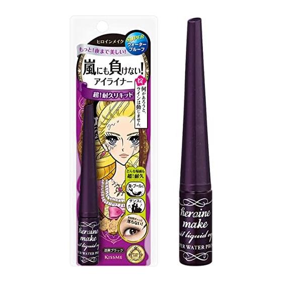 Heroine Make Impact Liquid Eyeliner Super WP 01 Jet Black 2.5g Pot Type Waterproof Formula