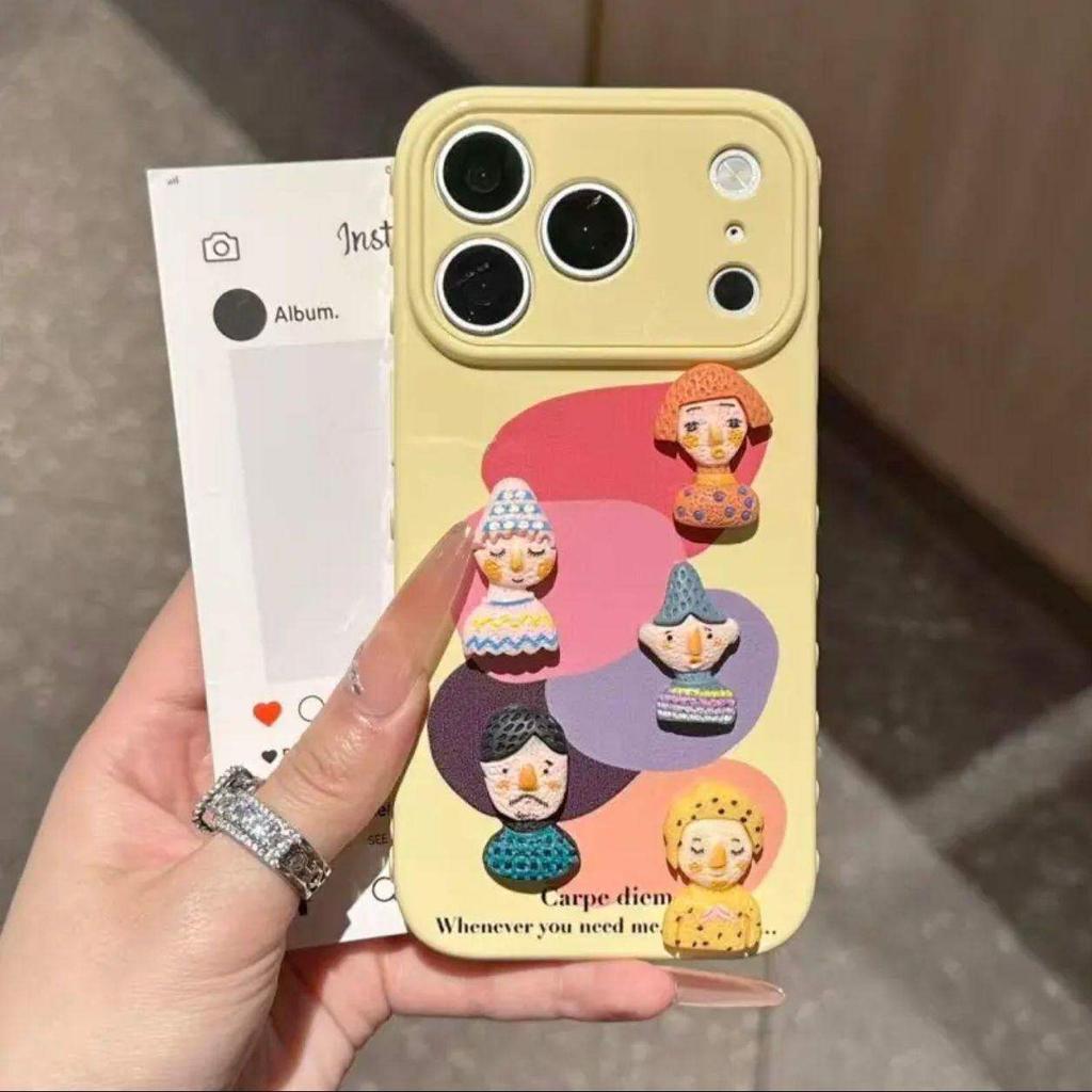 The new love frame doll is suitable for anti-drop iPhone16/15Pro mobile phone case 17promax protective case.