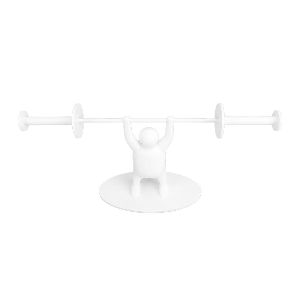 Funny Weightlifter Toilet Roll Holder Plastic 3D Printed Standing Toilet Paper Holder for Bathroom Decor