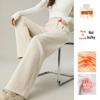 HSTYLE Women's Fleece-Lined Wide-Leg Winter Trousers