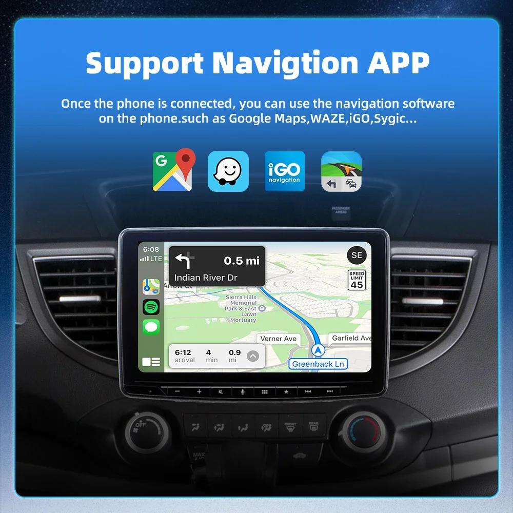 Kebidumei Wireless CarPlay Android Auto Wireless Adapter Smart Mini Box Plug And Play WiFi Fast Connect Universal For Nissan