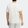 Adidas Solid Color Breathable Round Neck Short Sleeve T-Shirt Unisex Tops White HE5250