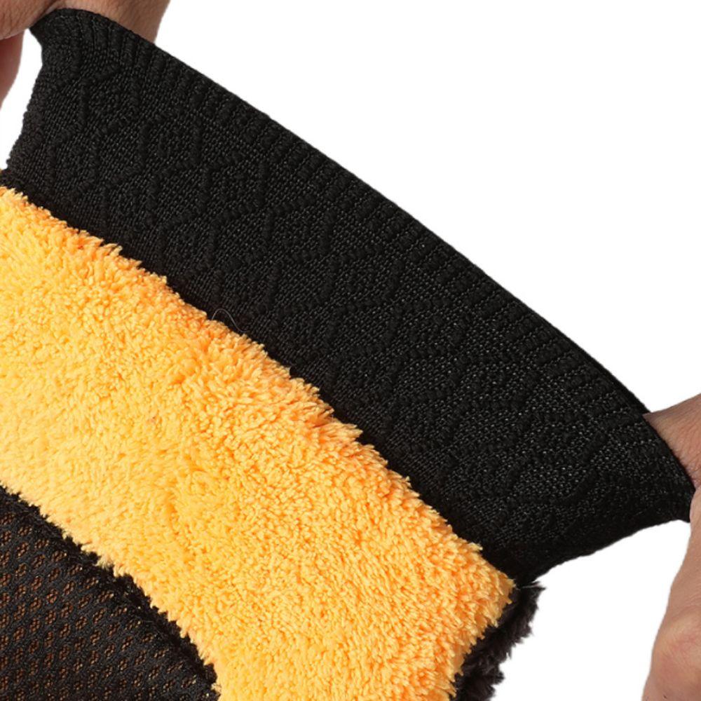 Five-Finger Cleaning Gloves Coral Fleece Cleaning Brush Gloves Car Wash Glove  Vehicle Cleaning