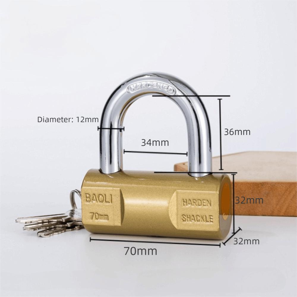 Waterproof Heavy Duty Padlock Rust Proof Anti-theft Padlock Outdoor Gym Dormitory Cabinet Door