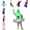 Fun Inflatable Costume For Halloween Featuring Alien And Santa Claus Designs For Adults