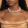 3Pcs/Set Bohemian Shell Pendant Necklaces Multilayer Seashell Choker Beaded Starfish Choker  Women