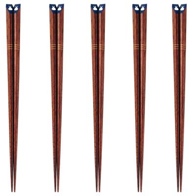 Happy Set of Made In PID4647 J-kitchens Chopsticks, 5, Material Wood, Chopsticks, Japan,