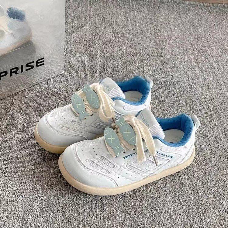 Little White Shoes Women's 2025 Summer New Korean Version of Casual Moral Training Shoes Platform-soled Fashion Versatile Flat-soled Niche Board Shoes