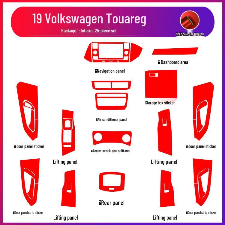 Volkswagen T-Cross Center Console Anti-Kick, Anti-Scratch Protective Film