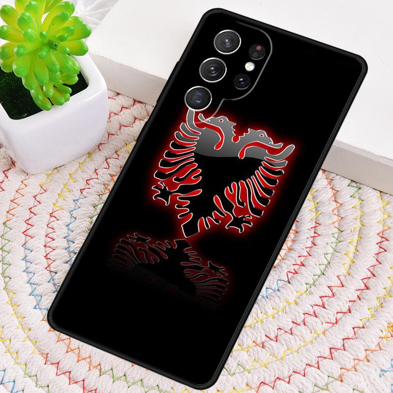 Albanian Flag Eagle Phone Case for Samsung Galaxy Note 10 Pro S26 Ultra S23 S24 FE S25 S21 S22 PLUS Shockproof Cove