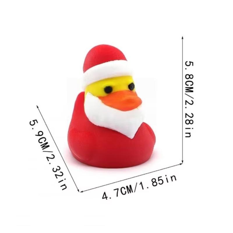 Mini Weihnachtsentenmodell Ornament Festliche Tischdekorationen Niedliches Entenspielzeug für Weihnachtsbaum Geschenke für Kinder
