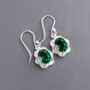Chrome Diopside Gemstone 925 Sterling Silver Jewelry Handcrafted Earrings 1.30" EE-11-2