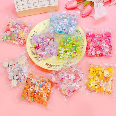 DIY 20PCS Mixed  Series Resin Charms Accessories for Diy Phone Case Hair Clip Material Children Toy Jewelry Accessories