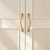Solid Retro Cabinet Handles Gold/Silver French Style Wardrobe Handles Zinc Alloy Closet Door Pull