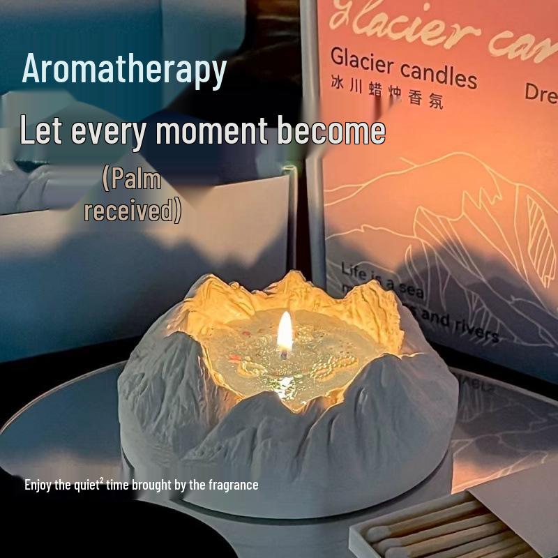 Tianshan Glacier High-End Aromatherapy Candle Gift Set for Her Gift Box Glacier Snow Mountain