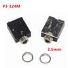 10Pcs With Nut 3.5mm Headphone Socket 5Pin Stereo Audio Jack  for Audio Video Socket