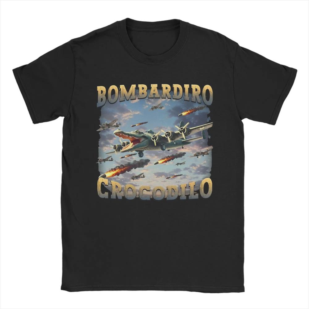 

Printed Bombardiro Crocodilo Funny Crocodile Meme T Shirt for Men Women Cotton Printed New T-shirts Short Sleeve Clothing Sum... 5XL різнокольоровий