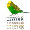 Anéis de Marcação para Patas de Pássaros tipo Presilha para Pombos Papagaios de Estimação Periquitos Acessórios Presilha Redonda para Pata 4-15mm Feito de Metal