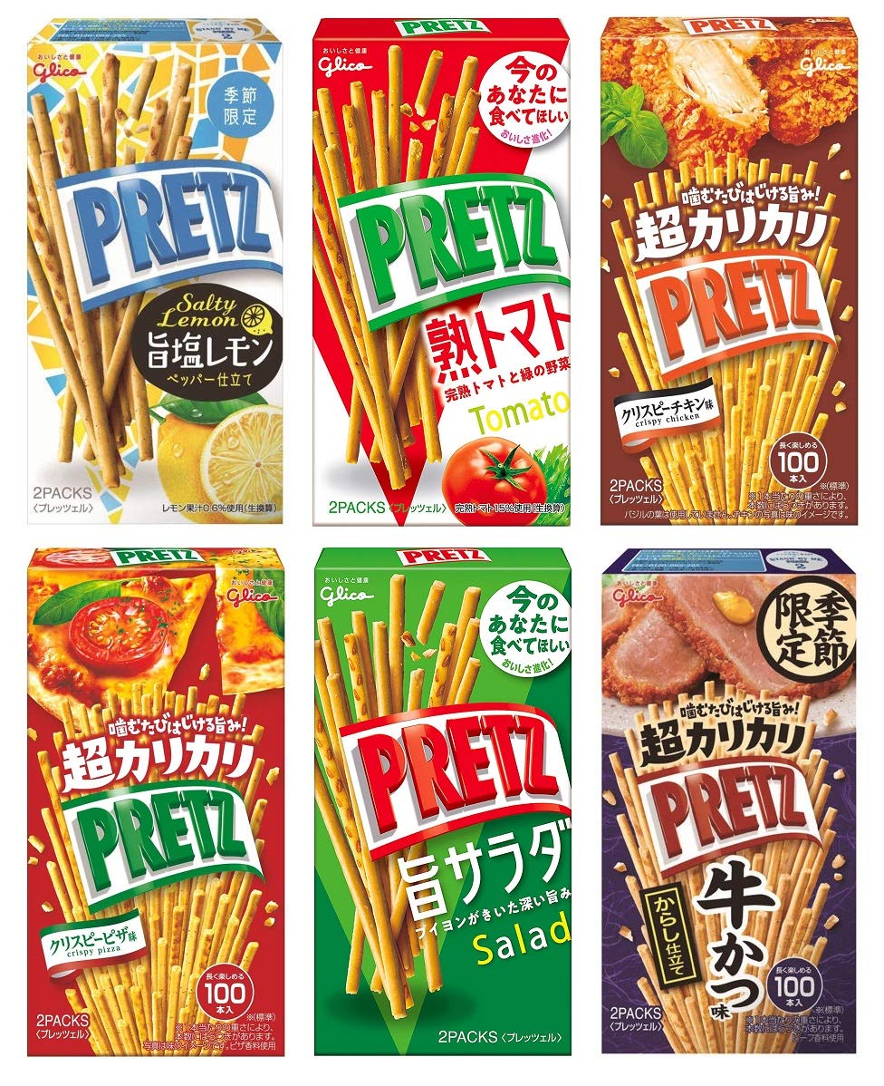 

Набор из 6 видов Ezaki Glico Pretz