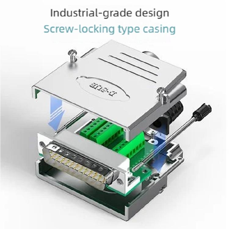 DB25 25Pin AntiCorrosion Terminals Plugs Quick Connect Design Copper Gold Plateds Contacts For Reliable Signal Transfer