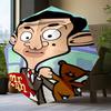 Mr. Bean's Adventure Umbrella Folding umbrella, automatic umbrella 8-Frame for Travel, camping Use Gift for Halloween Christmas
