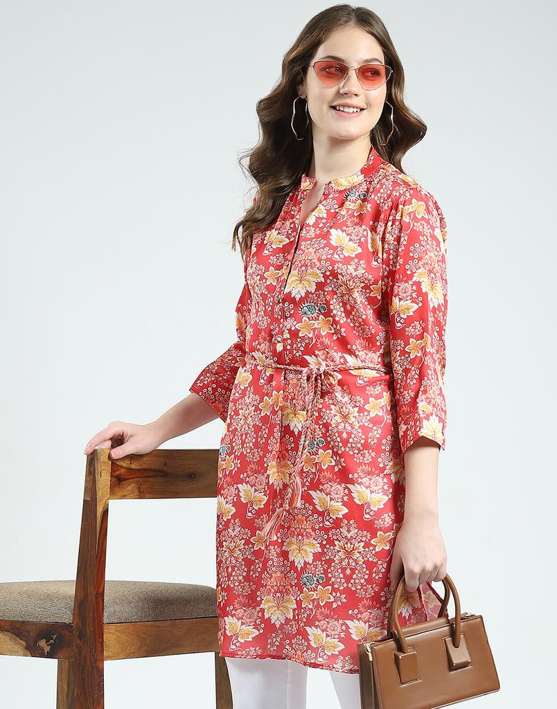 Monte Carlo Women's Printed Round Neck Tunic