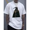 Taglie Europee Maglietta Nera da Uomo - T-shirt Casual Streetwear a Maniche Corte con Girocollo, Tessuto Traspirante Estivo, Lavabile in Lavatrice, Vestibilità Regolare