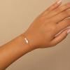 18K Gold Size Oval Imitation Pearl Bracelet Clip Gold Bead Stainless Steel Chain Adjustable Hand Jewelry