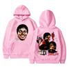 Classic Vintage Michajackson Thriller Head Graphic Hoodie Men Vintage Gothic Rock Sweatshirt Male Oversized Pullovers Hoodies