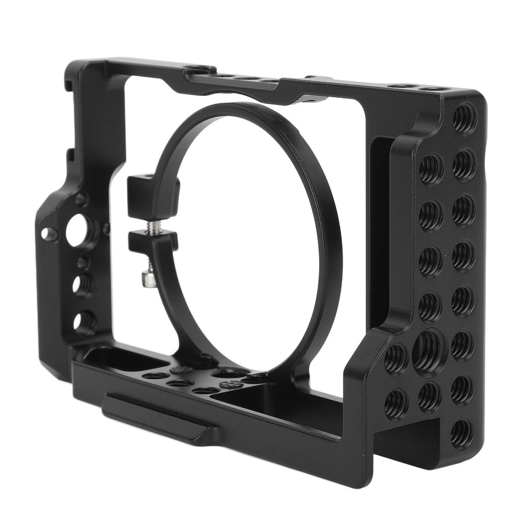 Camera Cage Aluminum Camera Cage Camera Accessories with Cold Shoe Mount for RX100 M1 M2 M3 M4 M5 M6 M7