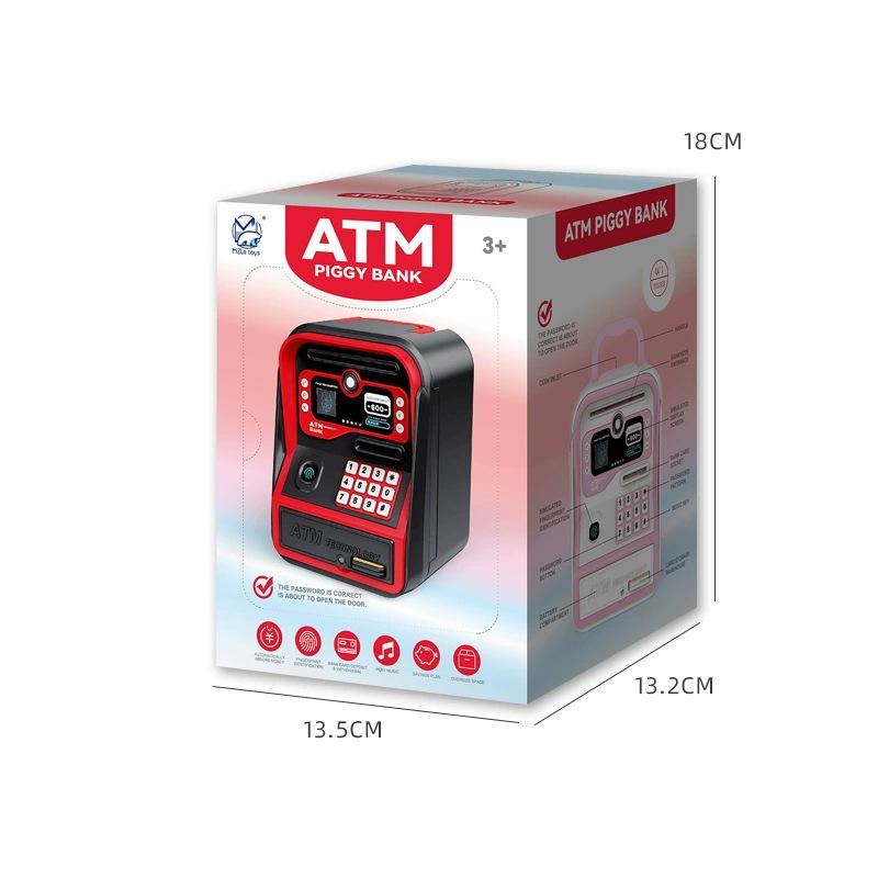 Kinder Fingerabdruck ATM Sparkasse - Intelligente Passwort Tresorbox für Jungen & Mädchen, Neujahrsgeschenk