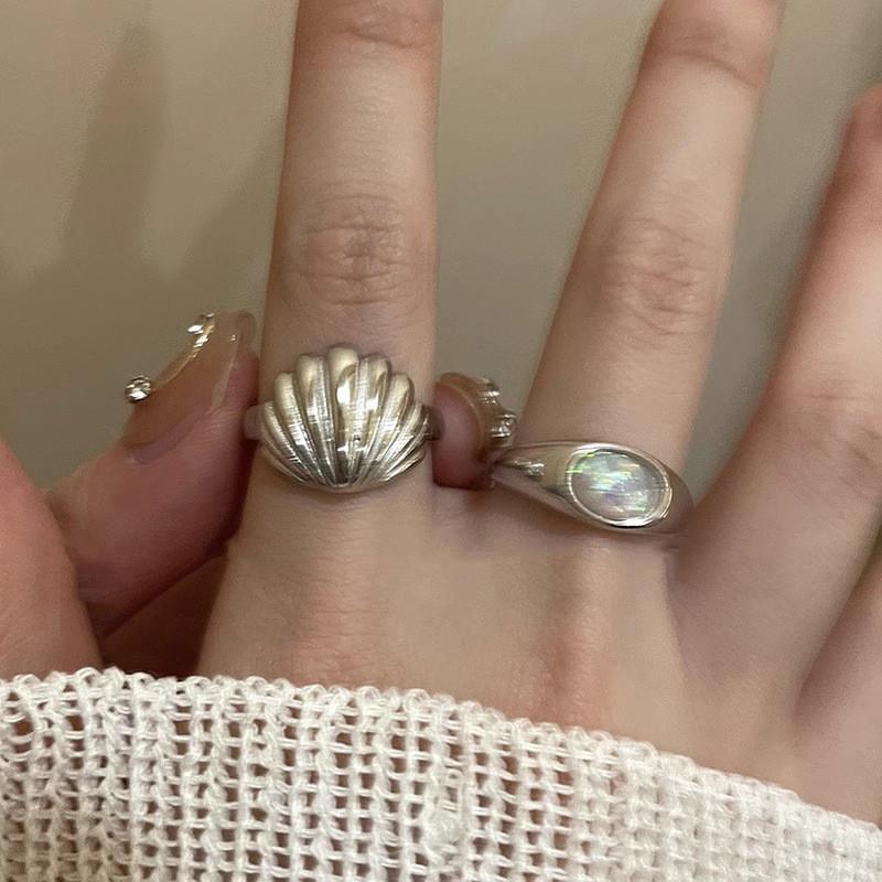 Fashionable Shell Mermaid Ring For Women Unique Copper Accessory For Summer Style
