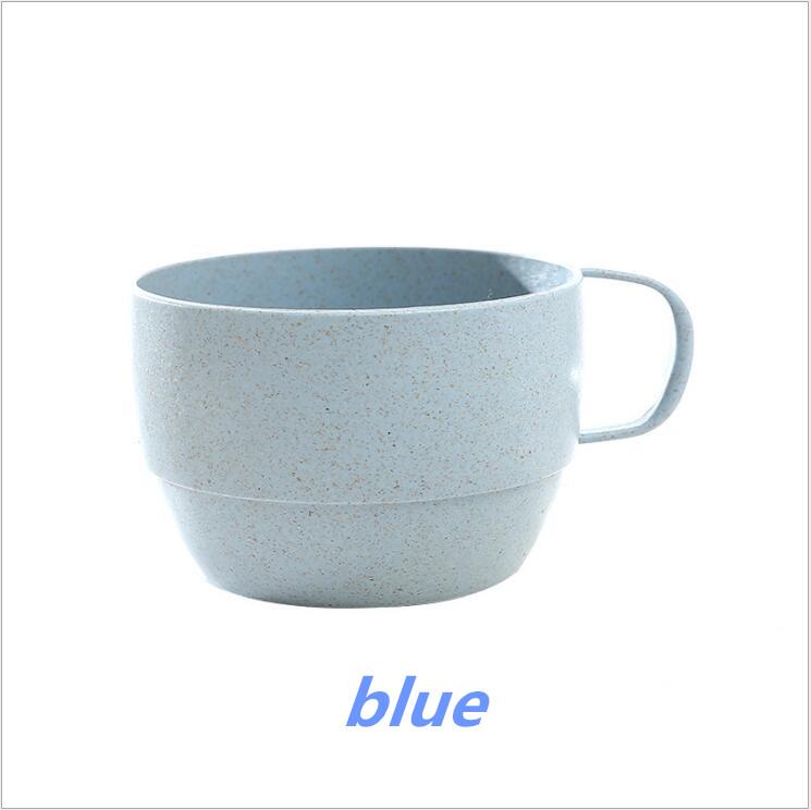 Wheat Straw Milk Cup European Style Coffee Tea Mug Simple Breakfast Drinking Cup Eco-friendly Drinkware