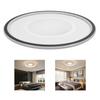 LED Ceiling Light Iron PC Stepless Dimmable Round Flush Mount Ceiling Light Fixture with APP Remote Control for Bedroom Hallway 110 to 265V