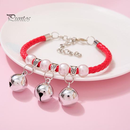 Pet Collar Exquisite Pet Neck Circle Adjustable Cats Dogs Necklace with Removable Bell Pendant Pet