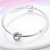 Minimal Design 925 Silver Sparkling Inlaid With Zircon DIY Fine Jewelry 3mm Gifts Making