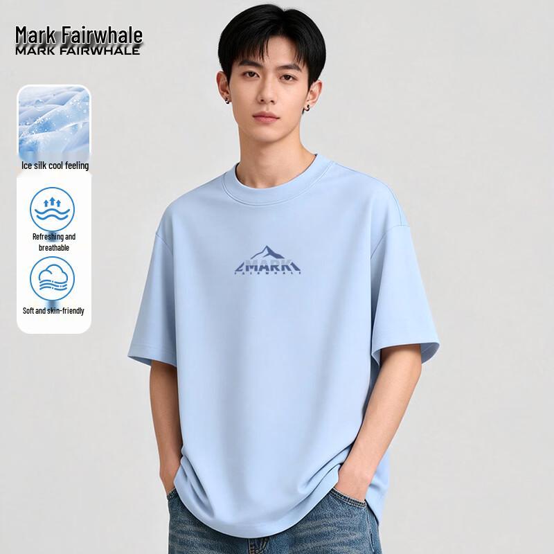 Mark Fairwhale Men's Ice Silk Round Neck T-Shirt