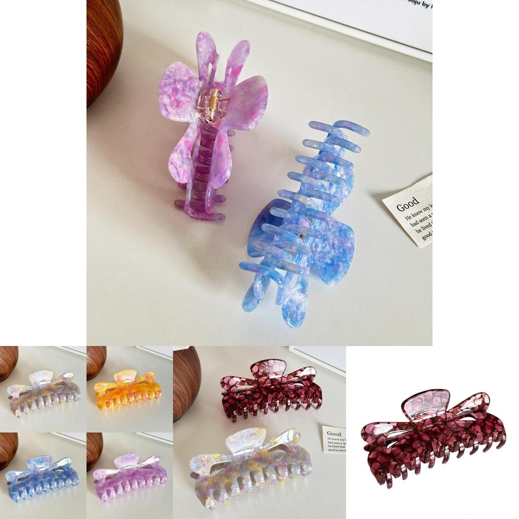 Schicke Große Blumenmuster-Haarkralle mit Herzdesign für Trendigen Alltagsgebrauch