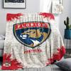 Florida Panthers Print Flannel Blanket High Quality Warm Comfortable Cover for All Seasons Perfect for Gifts Home Decor