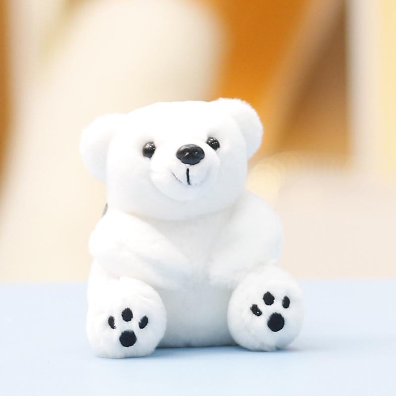 Bear Plush Arctic Backpack Keychain Toy Cute Animal Bag Pendant Decorations