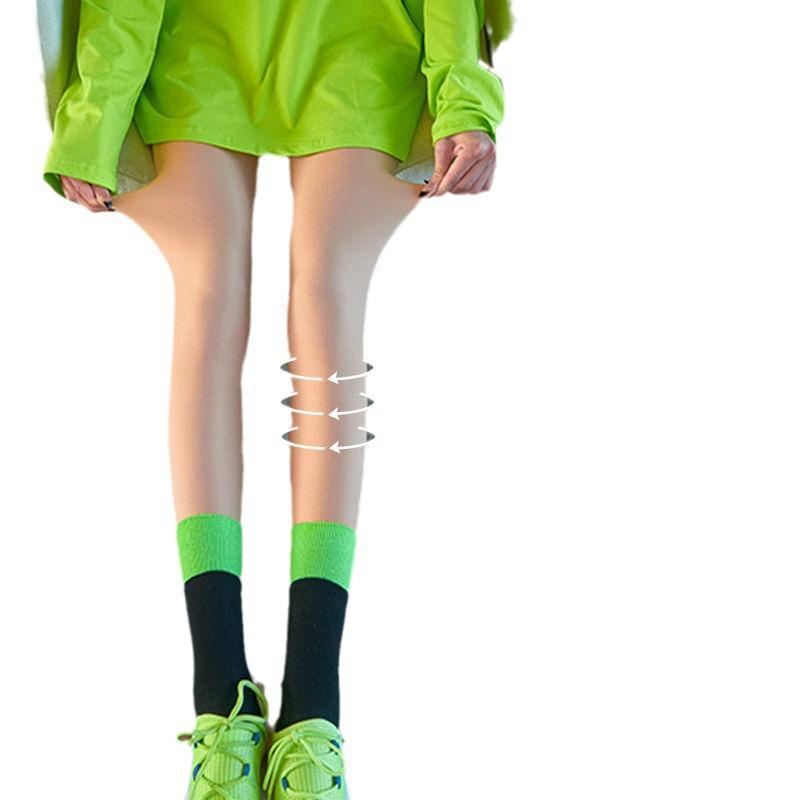 Women's Fleece-Lined, Flesh-Colored Pantyhose - Bare-Leg Feel for Spring, Autumn, Winter