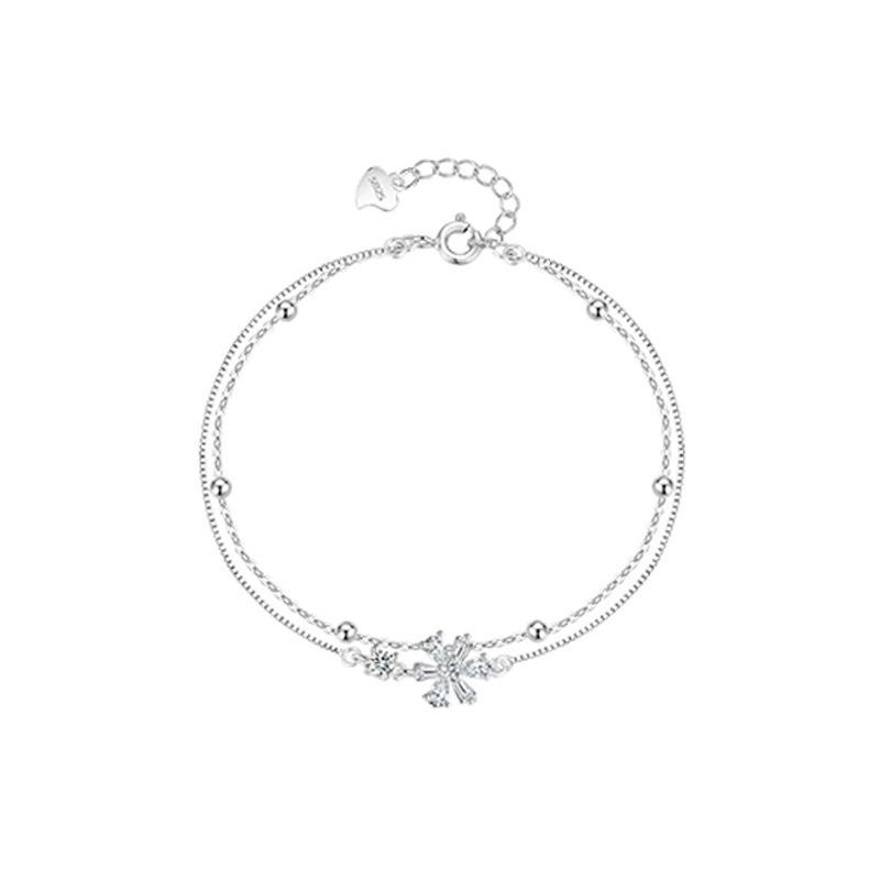 Sakura Bracelet Women's Niche Design High-end New Double-layer Bracelet Girls Gift