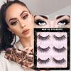 Natural Chemical Fiber 3 Pairs Of False Eyelashes Internet Celebrity Simulation Pair Of Grafted Eyelashes