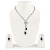 Latest Stylish Fancy Sparkling Crystal Diamond Necklace Jewellery Set for Women
