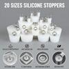 with Steel D Ring Conical Silicone Stopper Waterproof Sealing Plug Bung  Kitchen Sink
