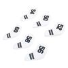 6PCS Golf Club Head Covers PU Leather Abrasion Resistant Clear Numbers Golf Iron Covers Set for