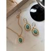 Fashion Vintage Court Style Necklace Women's Natural Gemstone