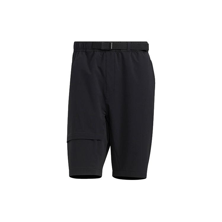 adidas Solid Color Minimalistic Sports Straight Shorts Black Men s HE9932 S
